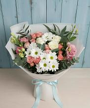 Букет цветов из:  Розы, Лизиантусы и Хризантемы #REPLACE_PRED# Уссурийске