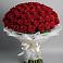 Букет 101 Красная роза Блэк Мэджик в Уссурийске