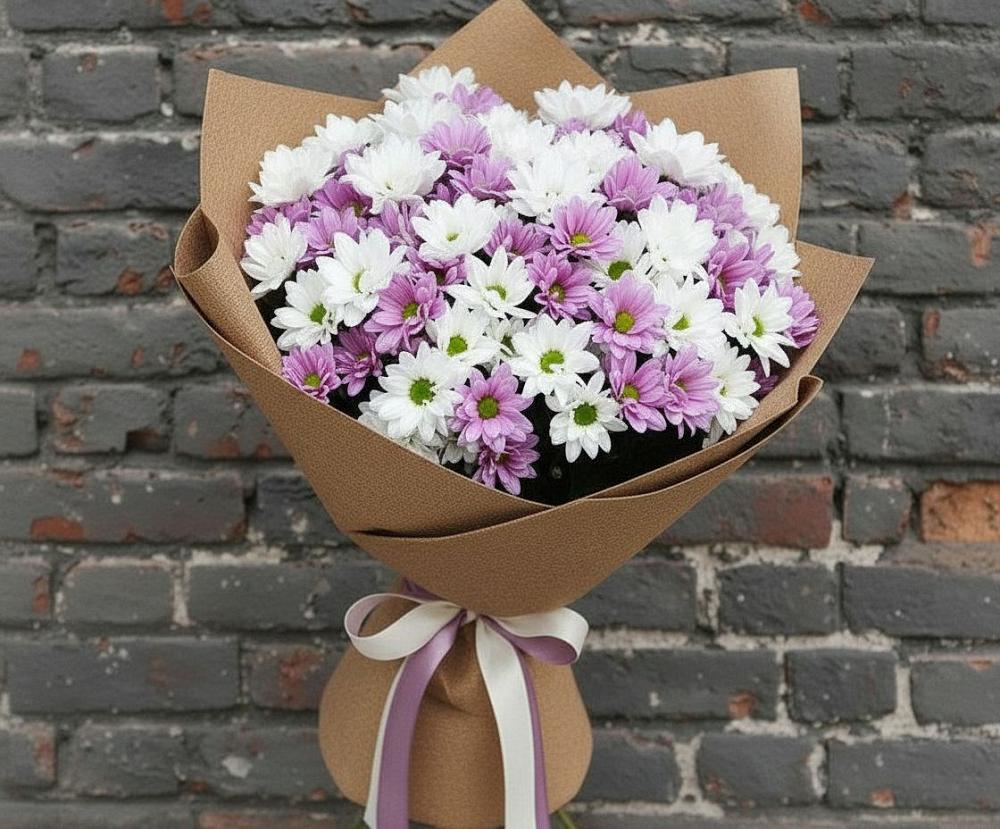 Букет цветов из: Хризантемы в Уссурийске