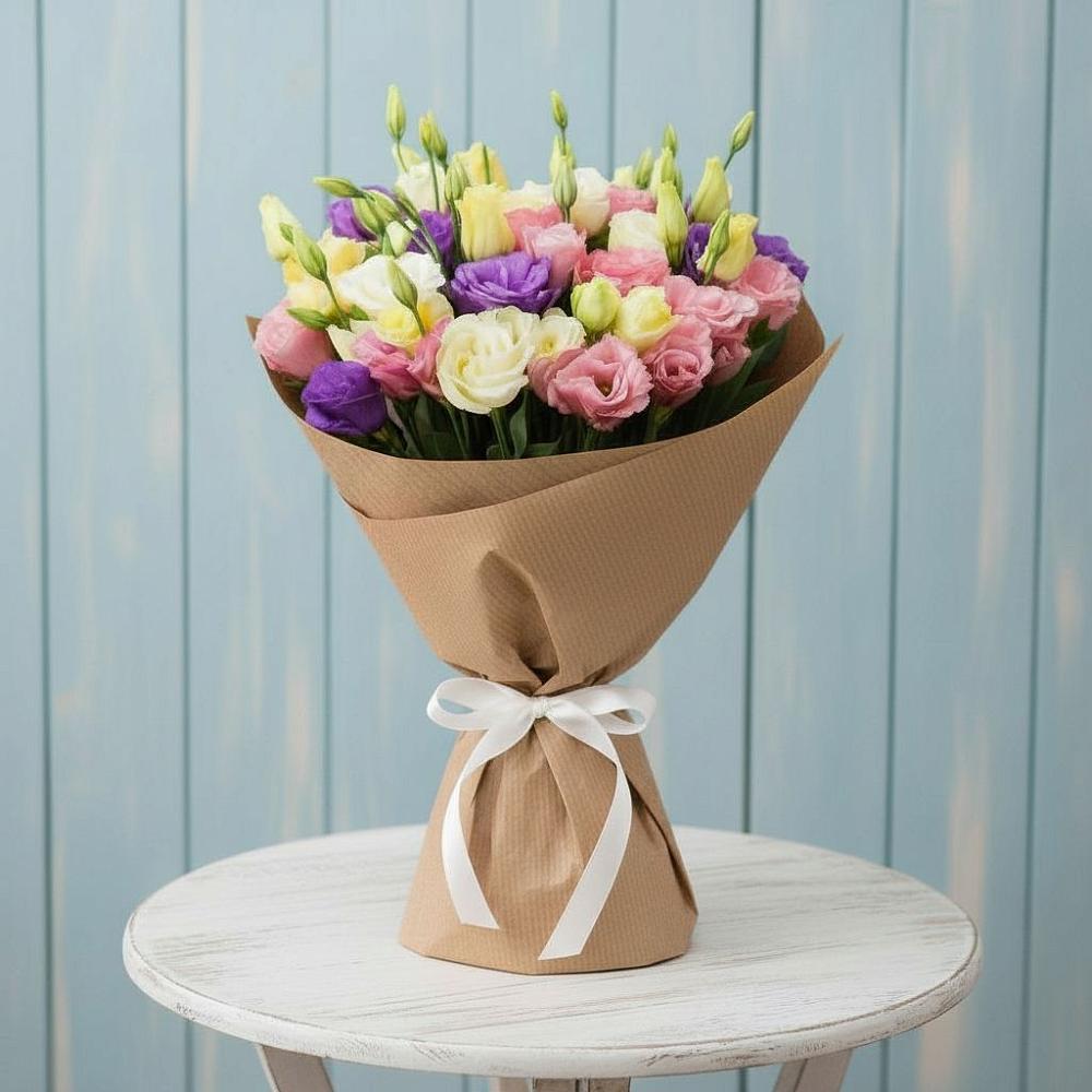 Букет цветов из: Лизиантусы в Уссурийске